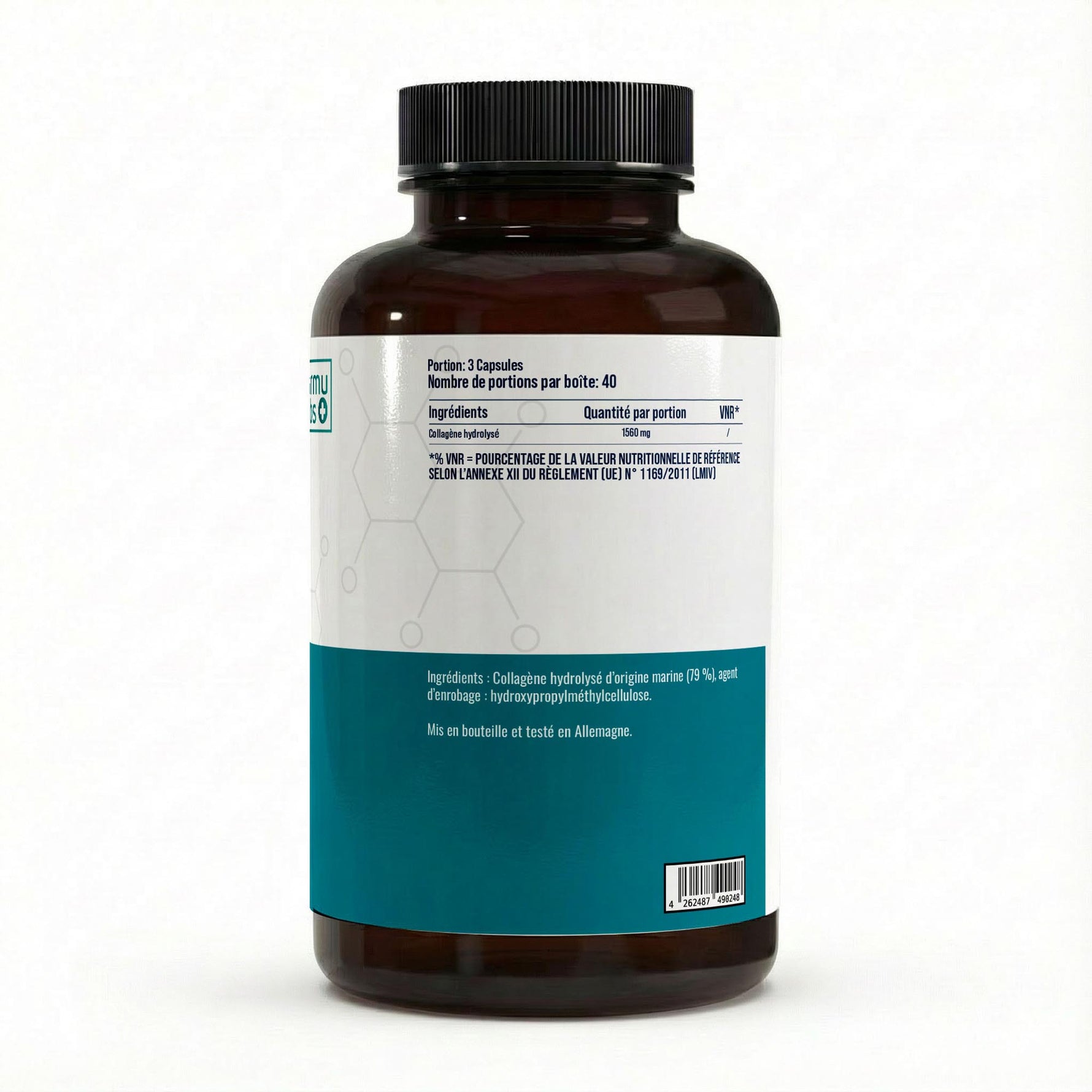 FormuLabs Marine Collagen Peptides capsules bottle, 120 count – view 2