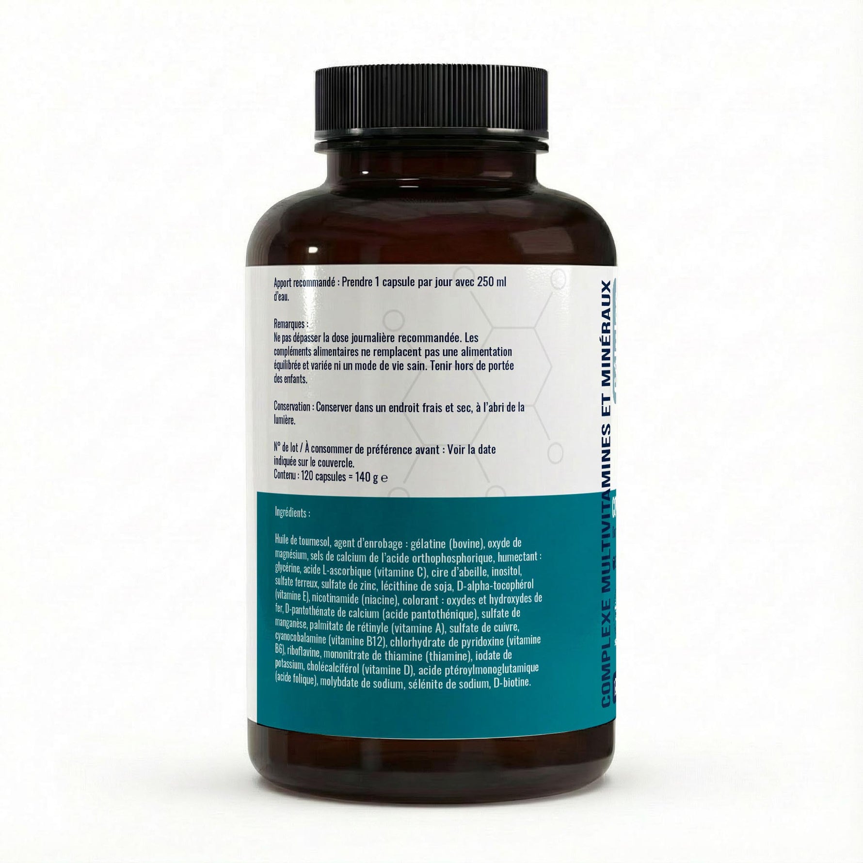 FormuLabs Multivitamin and Mineral Complex softgels bottle, 120 count – view 3