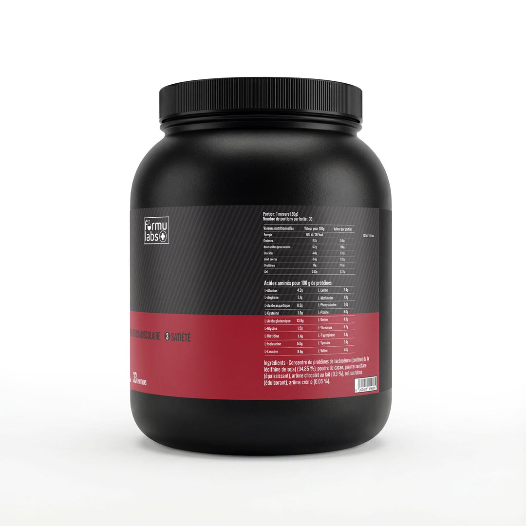 FormuLabs Premium Whey Protein chocolate pouch, 1000g – view 2