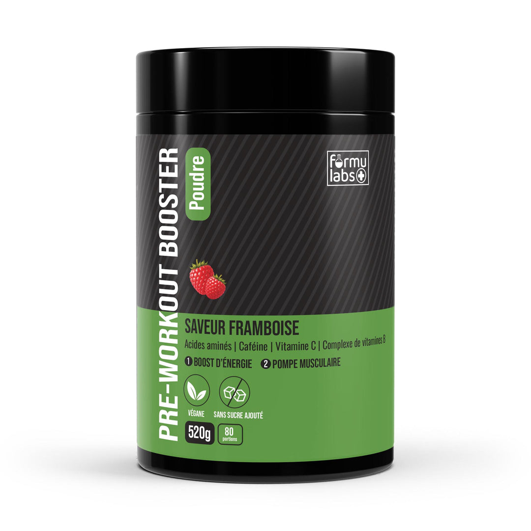 FormuLabs Pre-Workout Booster raspberry tub, 520g
