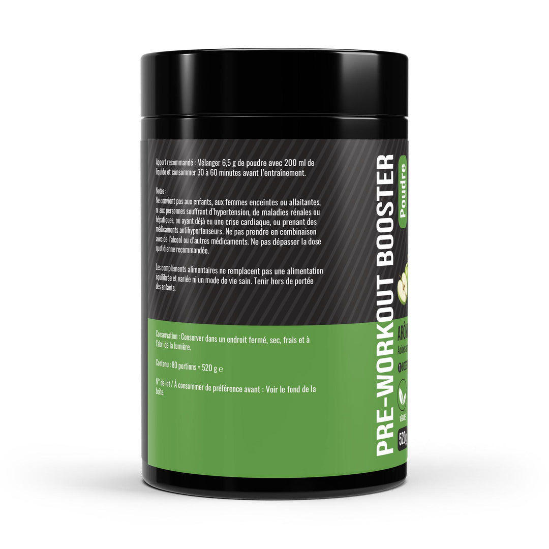 FormuLabs Pre-Workout Booster apple tub, 520g – view 2