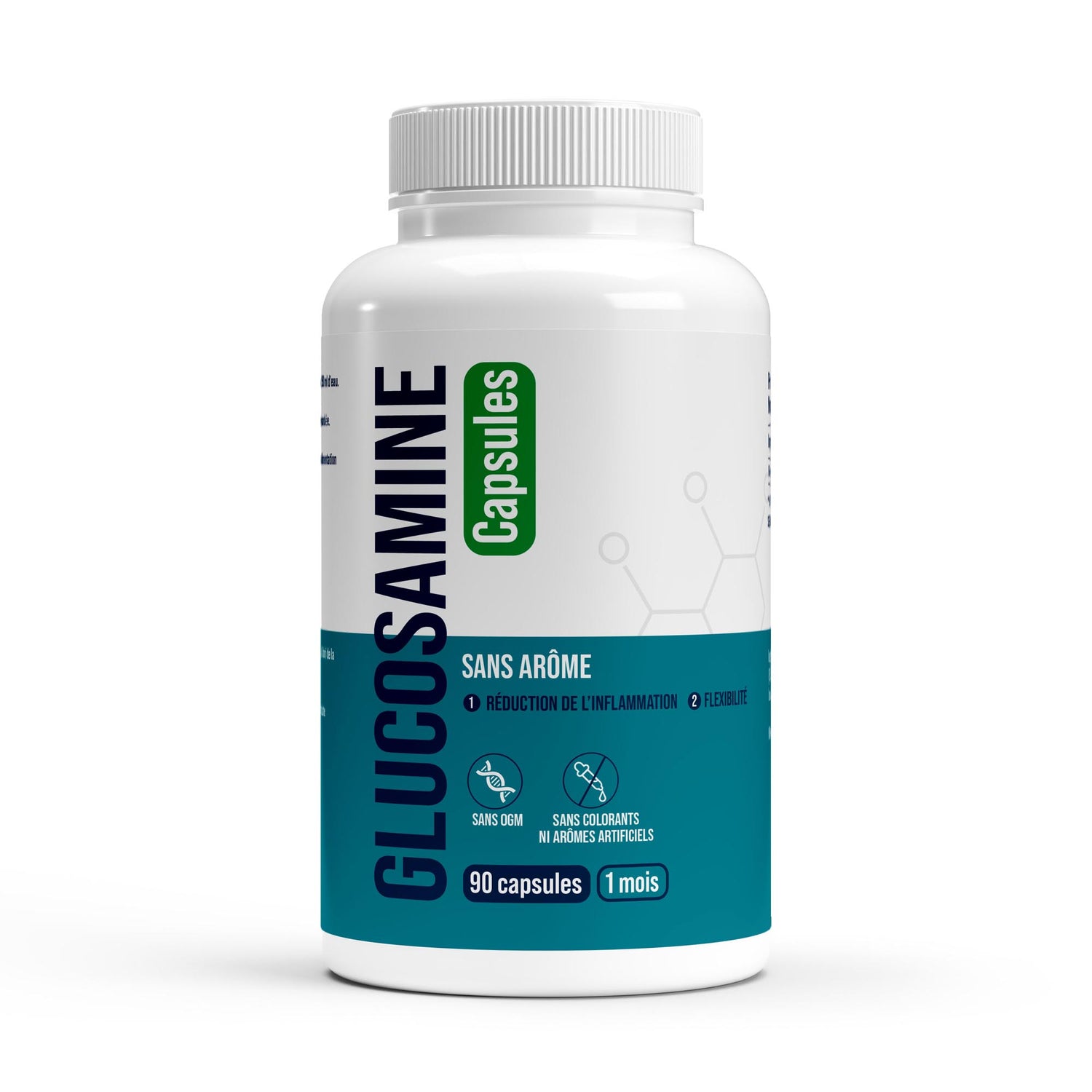 FormuLabs Glucosamine 500mg capsules bottle, 90 count