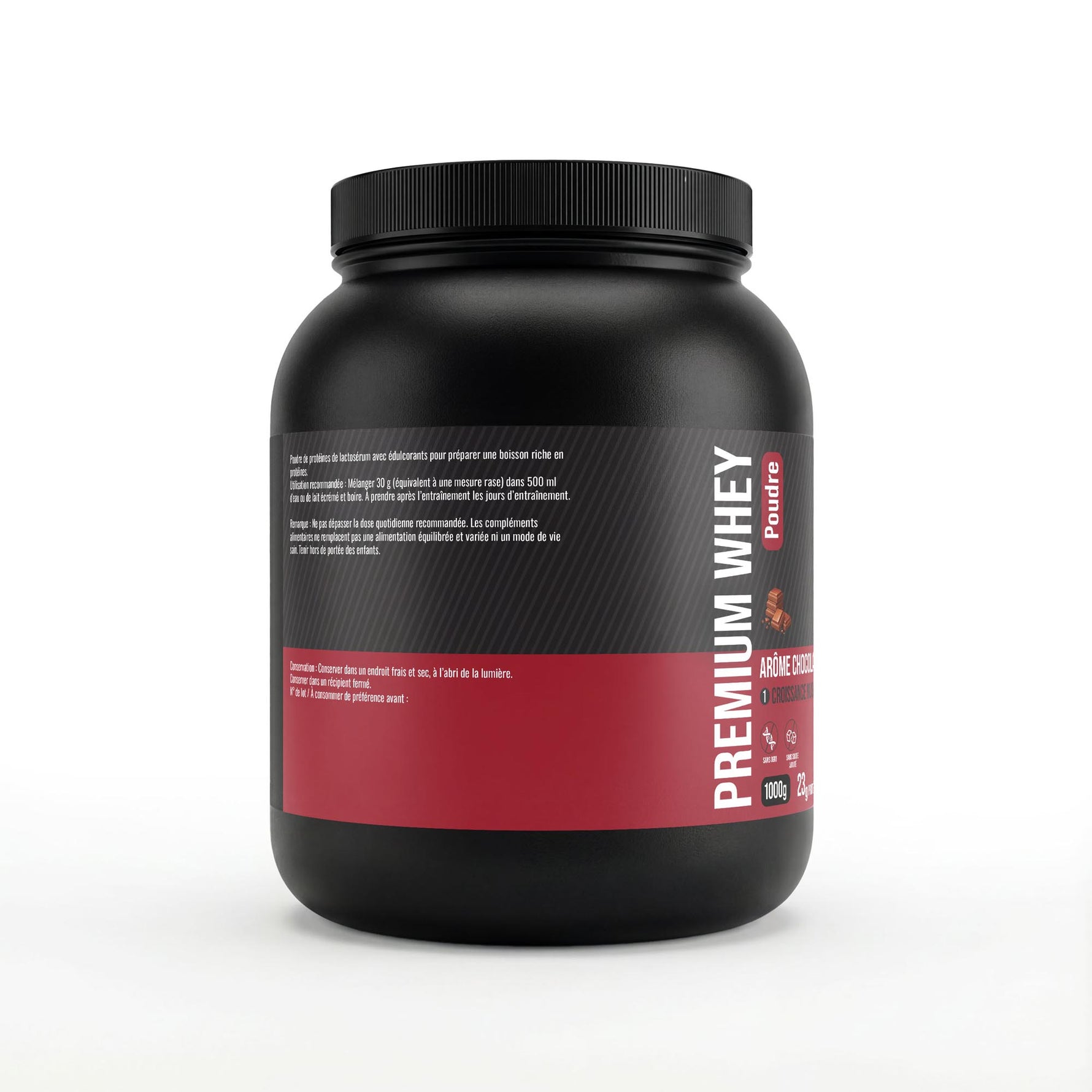 FormuLabs Premium Whey Protein chocolate pouch, 1000g – view 3