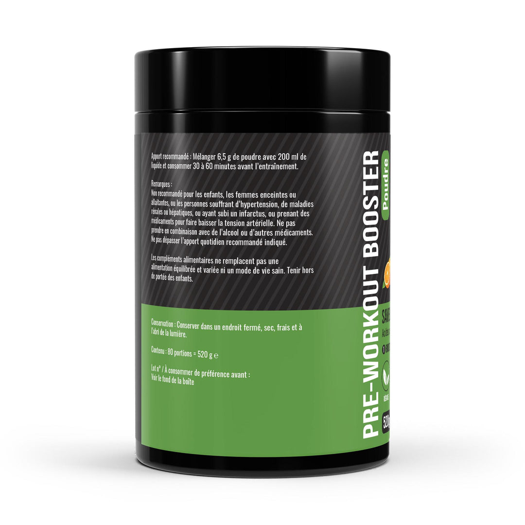 FormuLabs Pre-Workout Booster orange tub, 520g – view 2