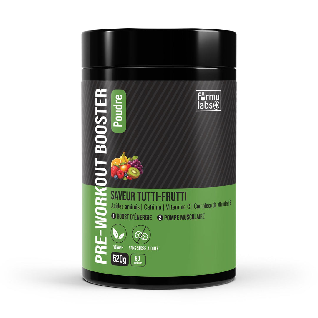 FormuLabs Pre-Workout Booster tutti frutti tub, 520g